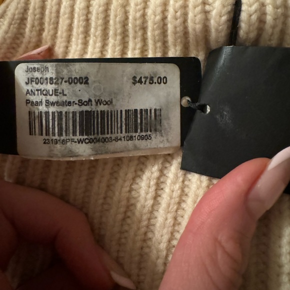 New with tags - JOSEPH Pearl Sweater- soft wool (size L) - Picture 9 of 12